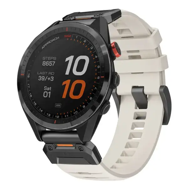 g.fk1.17 Main Arctic StrapsCo Elite FKM Rubber QuickFit Watch Band Strap for Garmin Approach S62