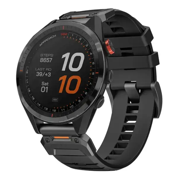 g.fk1.1 Main Obsidian StrapsCo Elite FKM Rubber QuickFit Watch Band Strap for Garmin Approach S62