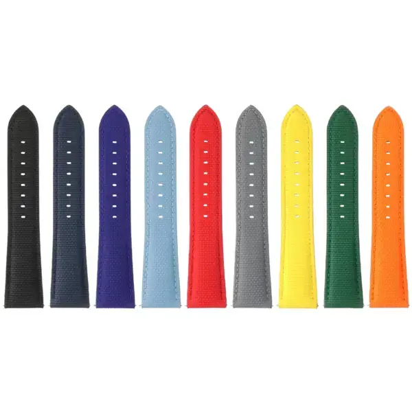 kd12 All Colors DASSARI Offshore Sailcloth FKM Watch Band Strap 18mm 19mm 20mm 21mm 22mm