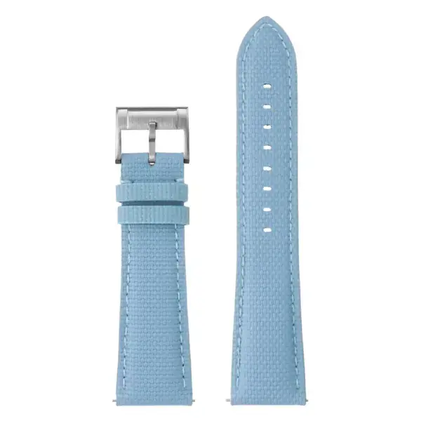 kd12.5c Up Light Blue DASSARI Offshore Sailcloth FKM Watch Band Strap 18mm 19mm 20mm 21mm 22mm
