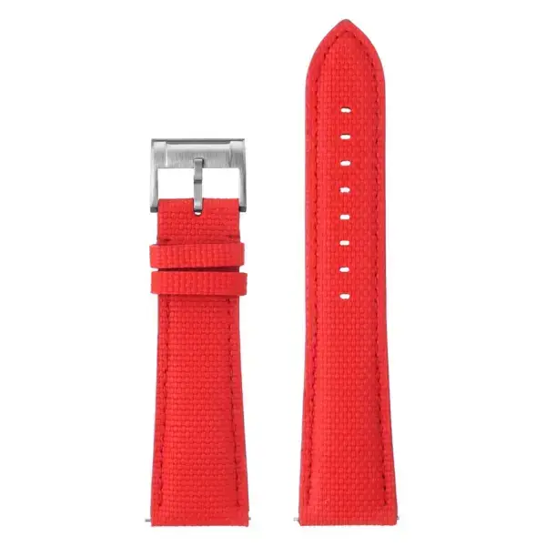 kd12.6 Up Red DASSARI Offshore Sailcloth FKM Watch Band Strap 18mm 19mm 20mm 21mm 22mm