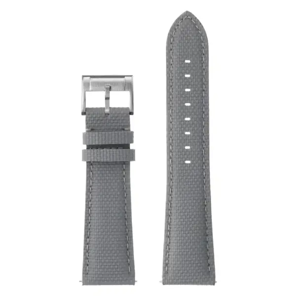 kd12.7 Up Grey DASSARI Offshore Sailcloth FKM Watch Band Strap 18mm 19mm 20mm 21mm 22mm