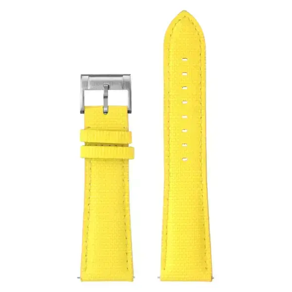 kd12.10 Up Yellow DASSARI Offshore Sailcloth FKM Watch Band Strap 18mm 19mm 20mm 21mm 22mm