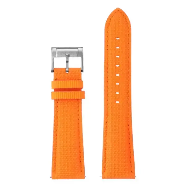kd12.12 Up Orange DASSARI Offshore Sailcloth FKM Watch Band Strap 18mm 19mm 20mm 21mm 22mm