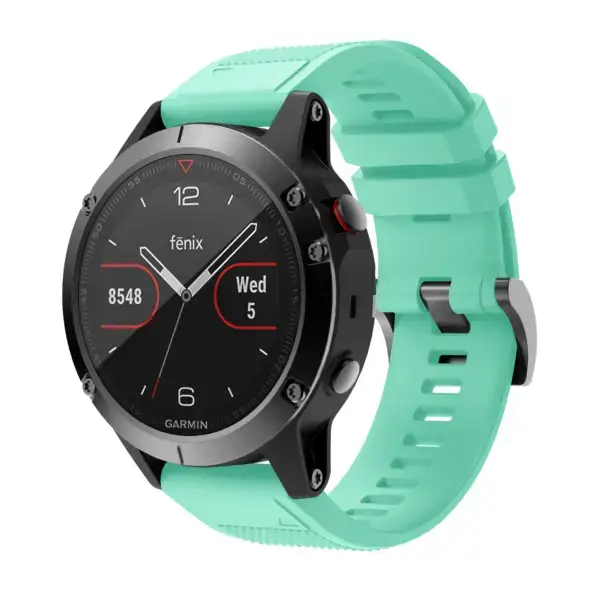 g.r72.11a Main Mint Green StrapsCo Silicone Strap for Garmin Fenix 5 5 Plus 6 Forerunner 935 Quatix 5
