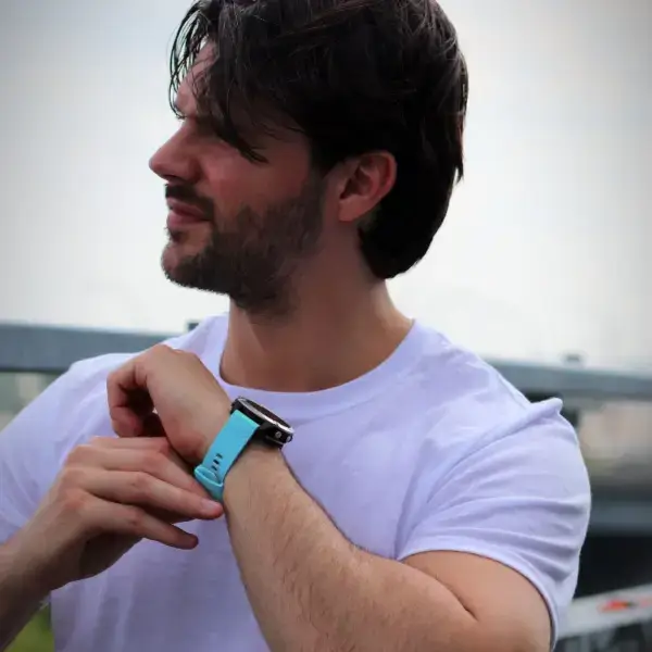 f6.g.r18 Creative Rugged Sport Strap For Garmin Fenix 6 Sky Blue
