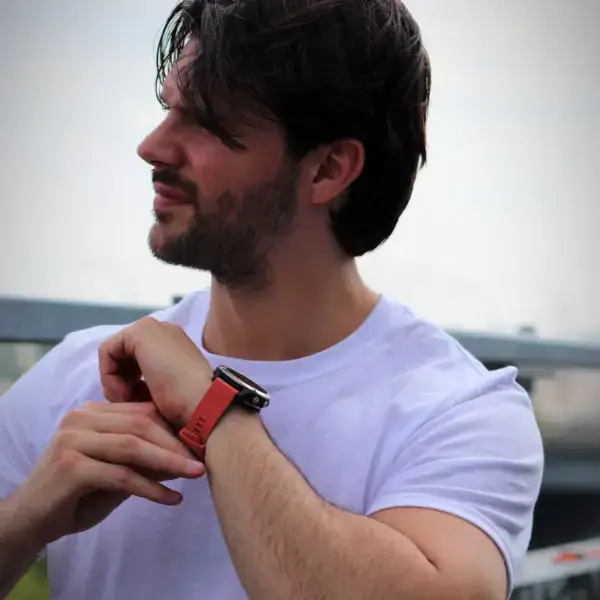 f6.g.r18 Creative Rugged Sport Strap For Garmin Fenix 6 Red