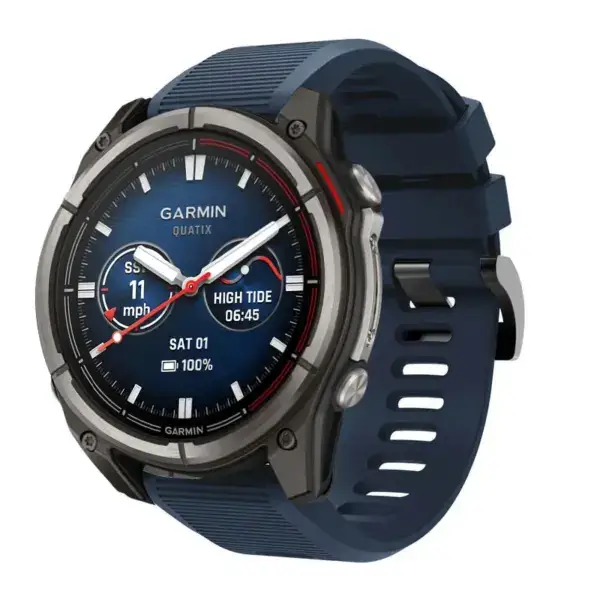 qtx8.g.r70.5a Main Midnight Blue StrapsCo Silicone Rubber Endurance Band QuickFit 26 Watch Band For Garmin Quatix 8 – 51mm