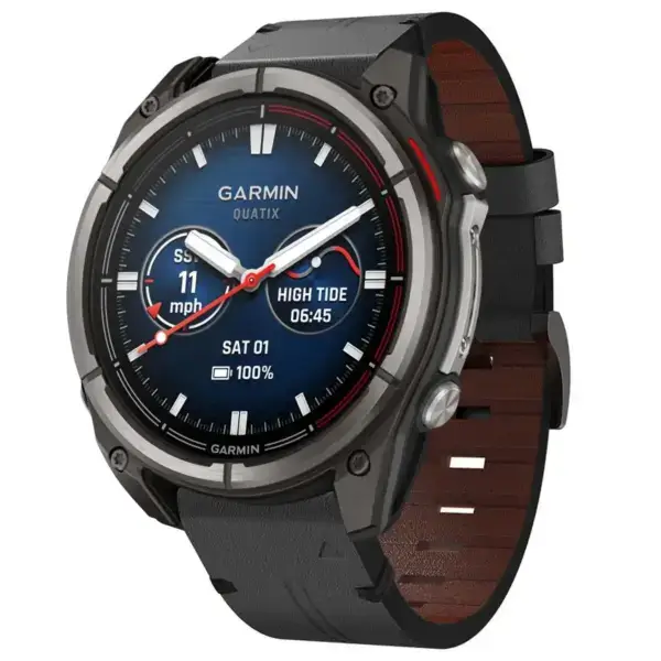 qtx8.g.l12.1 26 Main Charcoal Italian Leather Strap QuickFit 26 Watch Band For Garmin Quatix 8 – 51mm