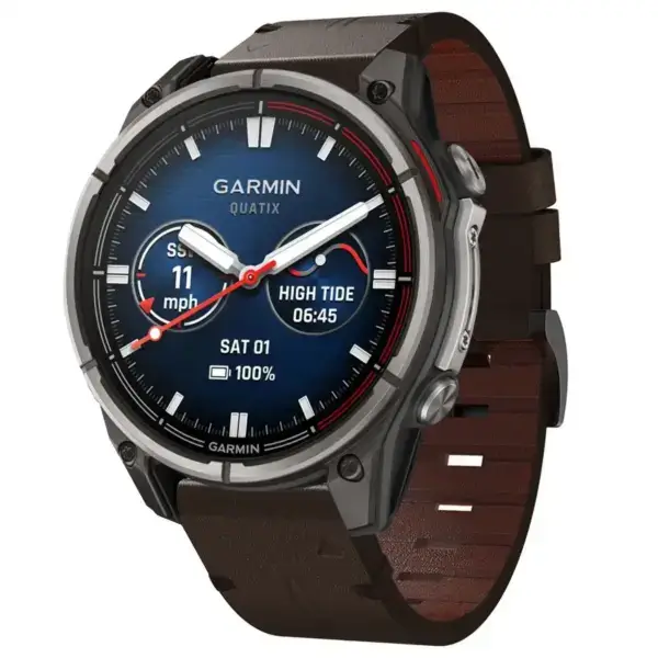 qtx8.g.l12.2 22 Main Espresso Italian Leather Strap QuickFit 22 Watch Band For Garmin Quatix 8 – 47mm