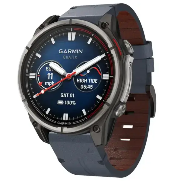 qtx8.g.l12.5 22 Main Slate Italian Leather Strap QuickFit 22 Watch Band For Garmin Quatix 8 – 47mm