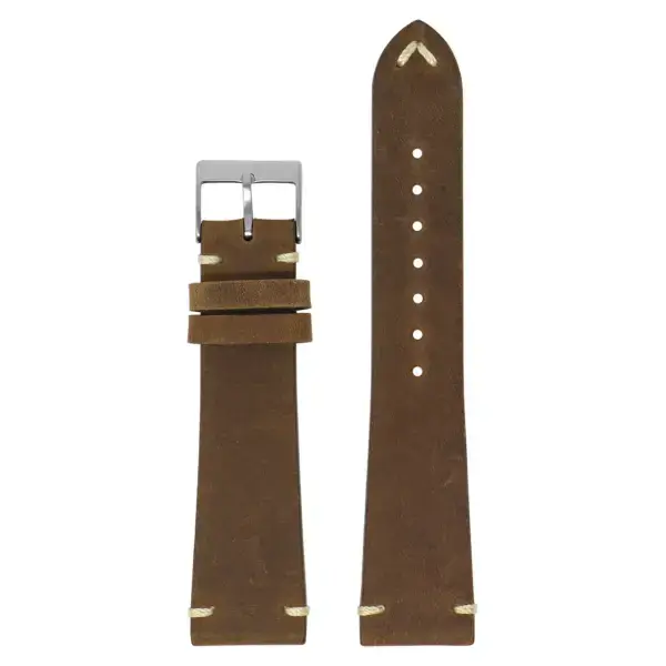ds17.2 Up Dark Brown DASSARI Distressed Leather Watch Band Strap