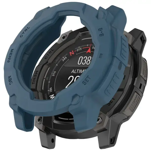 g.pc88.5 Navy StrapsCo Protective Case For Garmin Instinct 3