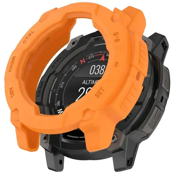 g.pc88.12 Orange StrapsCo Protective Case For Garmin Instinct 3