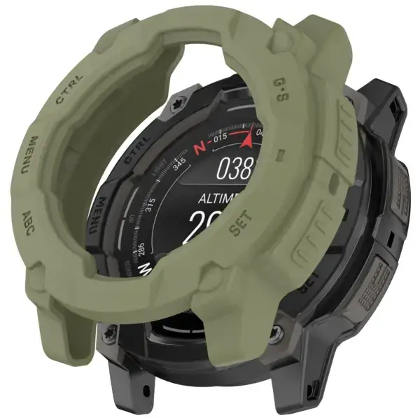 g.pc85.11 Green StrapsCo Protective Case For Garmin Instinct E 45mm