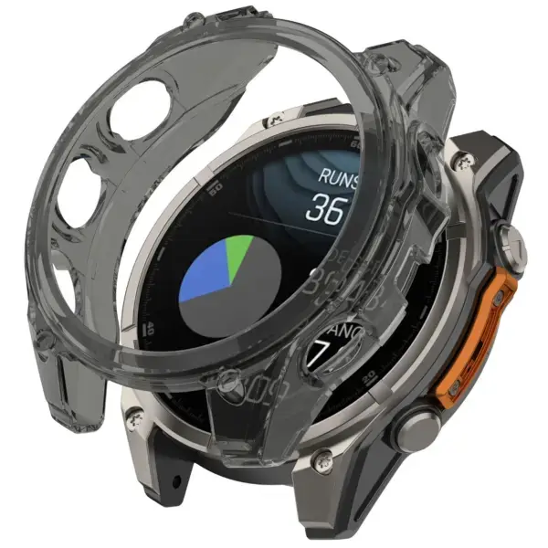 g.pc81.1 Black StrapsCo Transparent Protective Case for Garmin Fenix 8