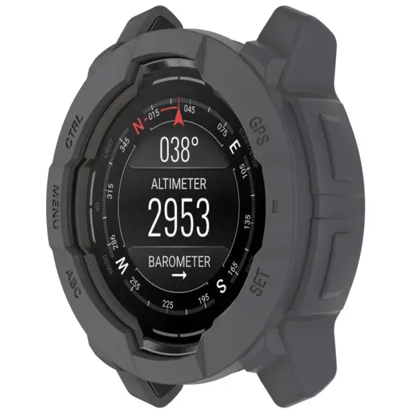 g.pc75.7 Grey Main StrapsCo Protective Case for Garmin Instinct 3