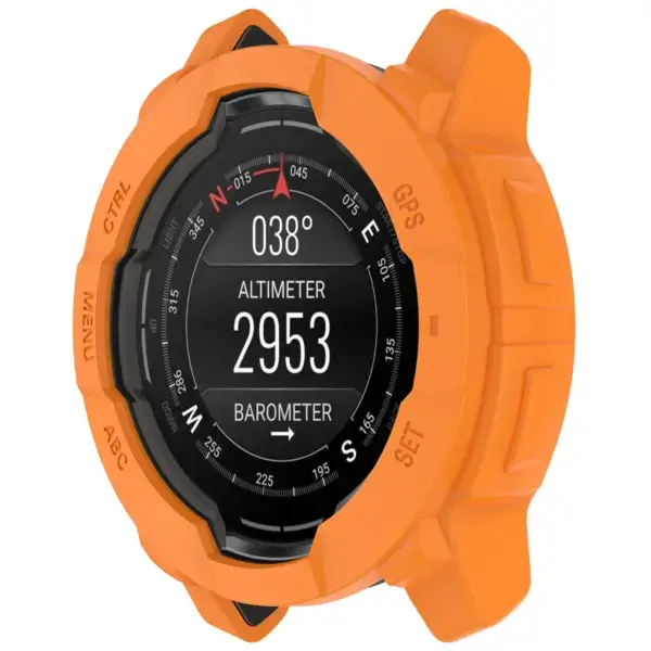 g.pc75.12 Orange Main StrapsCo Protective Case for Garmin Instinct 3
