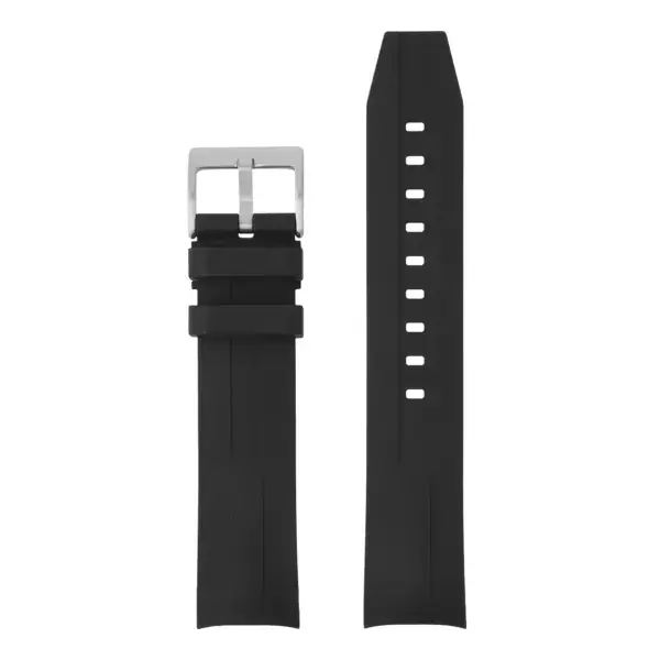 ts.r2.1 Up Black StrapsCo Fitted FKM Watch Band Strap for Tissot Seastar 1000 43mm