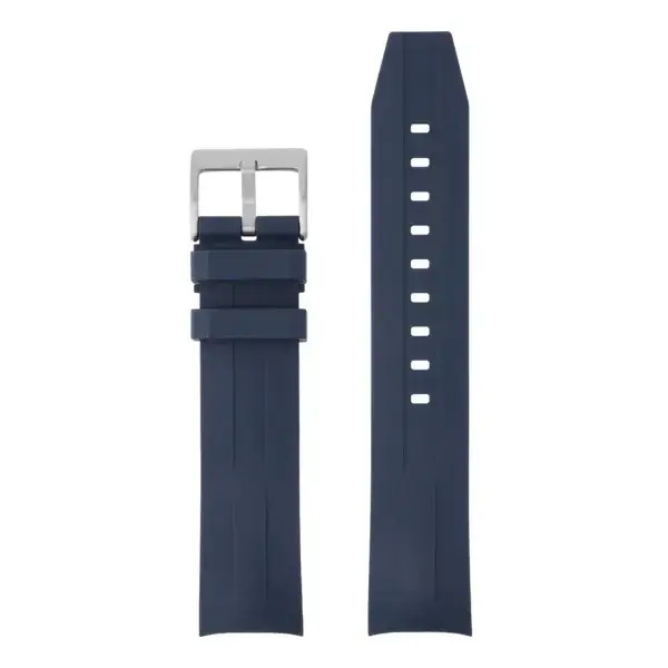 ts.r2.5 Up Blue StrapsCo Fitted FKM Watch Band Strap for Tissot Seastar 1000 43mm