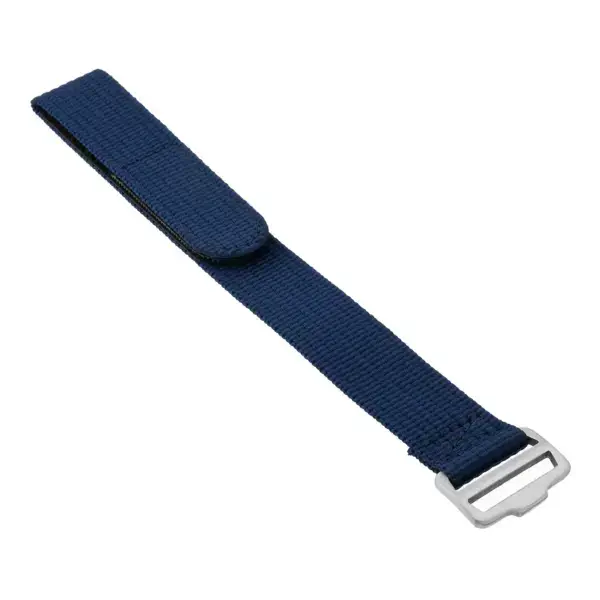 nt18.5 Angle Blue StrapsCo One Piece Field Strap Nylon Hook & Loop Watch Band 20mm 22mm