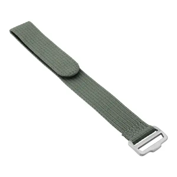 nt18.7 Angle Grey StrapsCo One Piece Field Strap Nylon Hook & Loop Watch Band 20mm 22mm