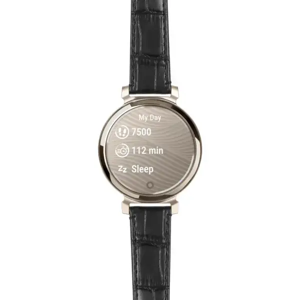 g.lil2.st20.1.14 Main Black Women’s Crocodile Strap 14mm Quick Release For Garmin Lily 2