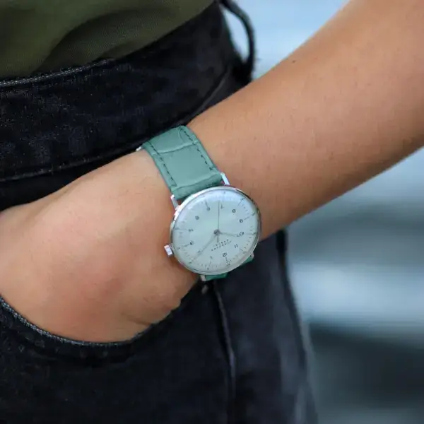 st20 Creative Women’s Crocodile Strap With Quick Release Light Blue