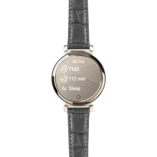 g.lil2.st20.7.14 Main Grey Women’s Crocodile Strap 14mm Quick Release For Garmin Lily 2