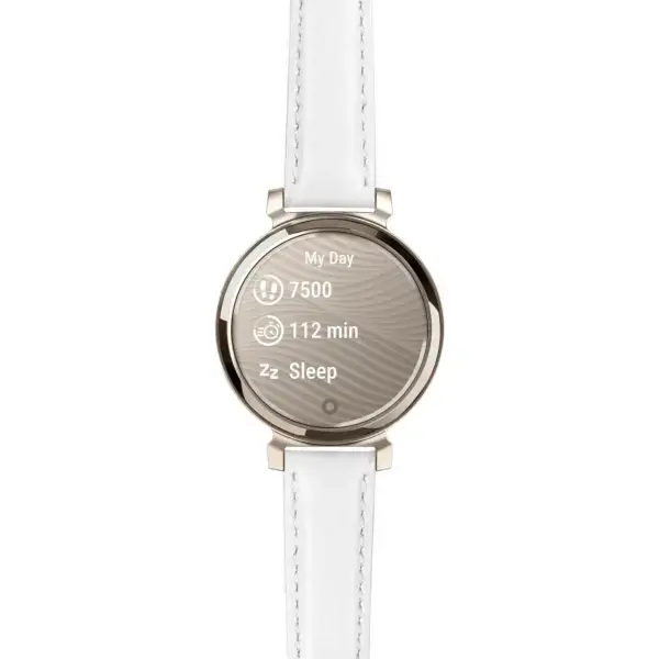 g.lil2.st19.22.14 Main White Classic Women’s Strap 14mm Quick Release For Garmin Lily 2