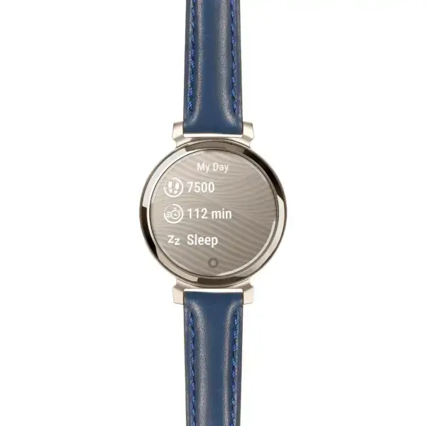 g.lil2.st19.5.14 Main Blue Classic Women’s Strap 14mm Quick Release For Garmin Lily 2