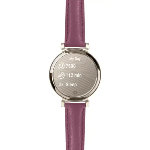 g.lil2.st19.18.14 Main Purple Classic Women’s Strap 14mm Quick Release For Garmin Lily 2
