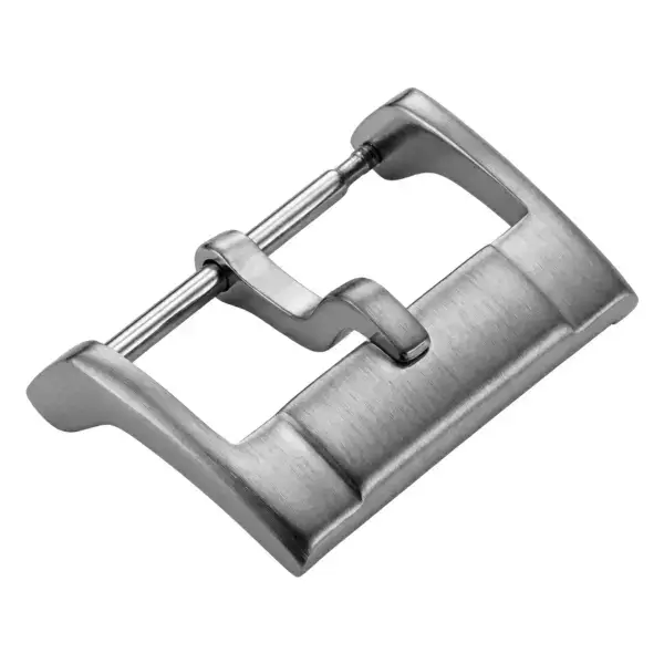b21.bs Angle Brushed Silver StrapsCo Signature Tang Watch Buckle 16mm 18mm 20mm