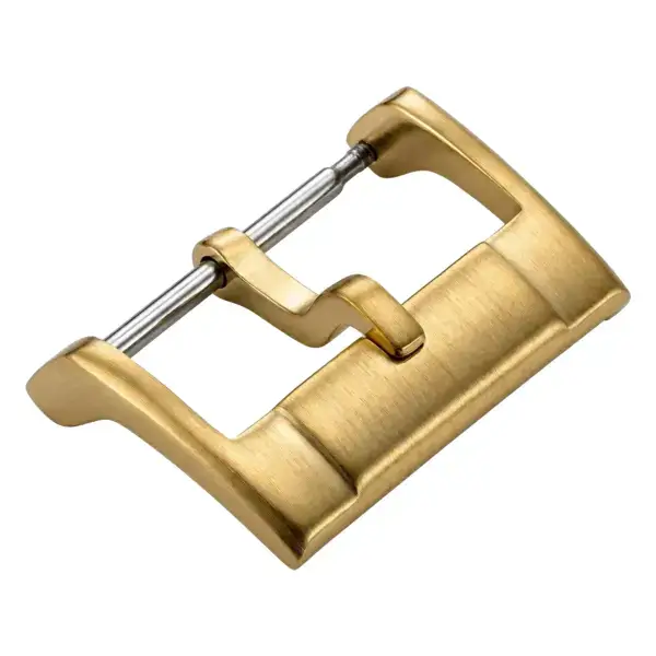 b21.yg Angle Yellow Gold StrapsCo Signature Tang Watch Buckle 16mm 18mm 20mm