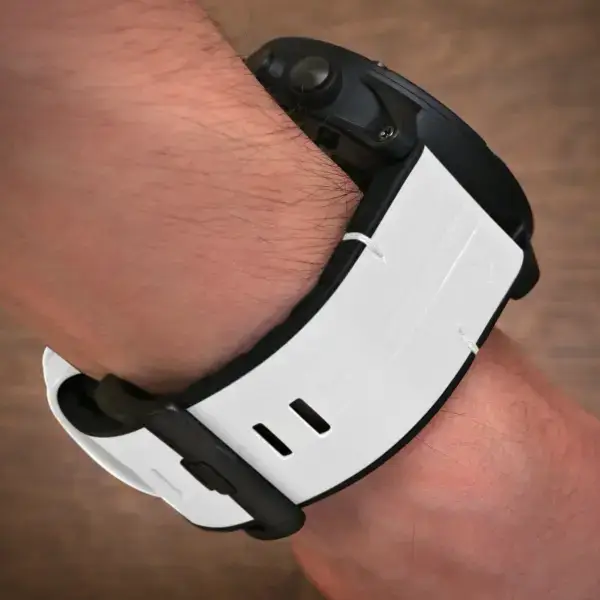 g.r65a.22 Wrist Arctic StrapsCo Leather Hybrid Strap QuickFit 26 Watch Band for Garmin Watch