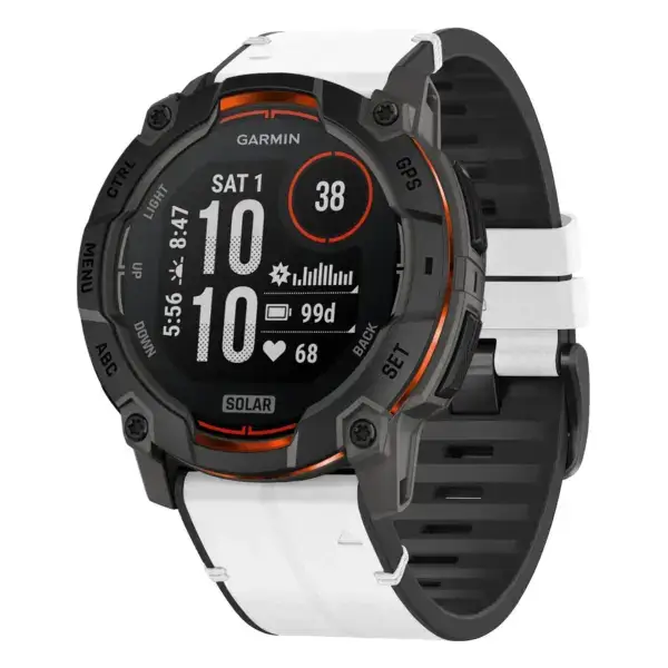 i3.g.r65a.22 Main Arctic StrapsCo Leather Hybrid Strap QuickFit 26 Watch Band for Garmin Instinct 3 – 50mm