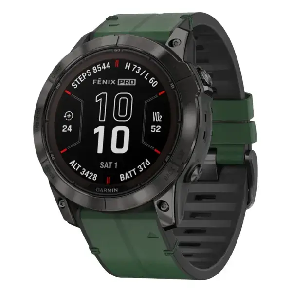 f7x.g.r65a.11 Main Forest StrapsCo Leather Hybrid Strap QuickFit 26 Watch Band for Garmin Fenix 7X & 7X Pro