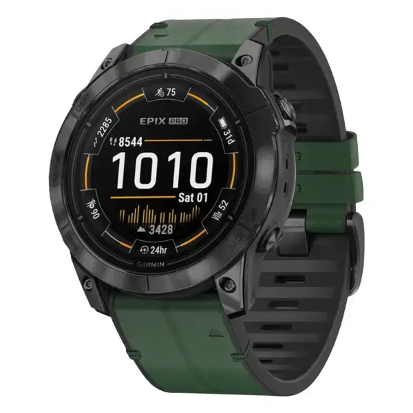 ep.g.r65a.11 Main Forest StrapsCo Leather Hybrid Strap QuickFit 26 Watch Band for Garmin Epix Pro – 51mm
