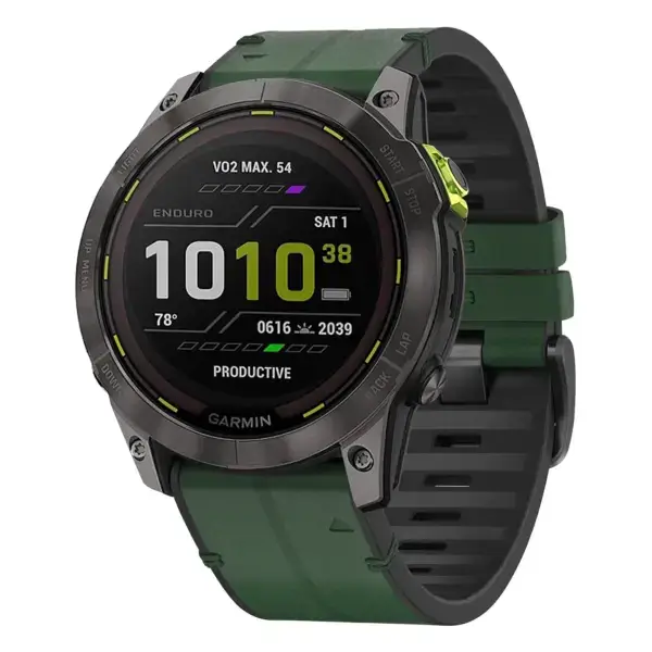 ed3.g.r65a.11 Main Forest StrapsCo Leather Hybrid Strap QuickFit 26 Watch Band for Garmin Enduro 3