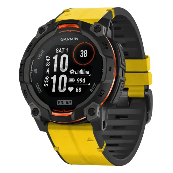 i3.g.r73a.10 Main Solar StrapsCo Leather Hybrid Strap QuickFit 22 Watch Band for Garmin Instinct 3 – 45mm