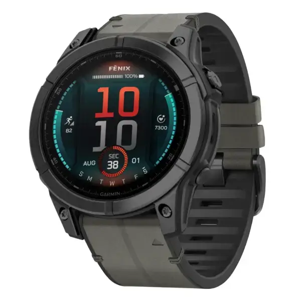 fe.g.r73a.7 Main Slate StrapsCo Leather Hybrid Strap QuickFit 22 Watch Band for Garmin Fenix E
