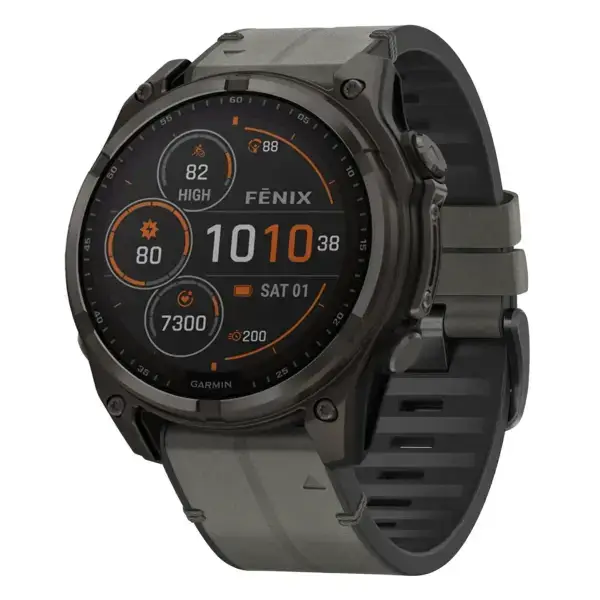 f8.g.r73a.7 Main Slate StrapsCo Leather Hybrid Strap QuickFit 22 Watch Band for Garmin Fenix 8 & 8 Pro – 47mm