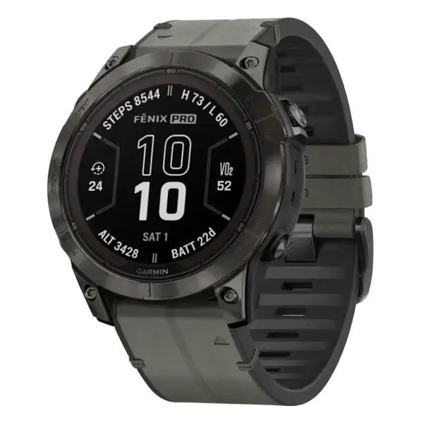 f7.g.r73a.7 Main Slate StrapsCo Leather Hybrid Strap QuickFit 22 Watch Band for Garmin Fenix 7 & 7 Pro