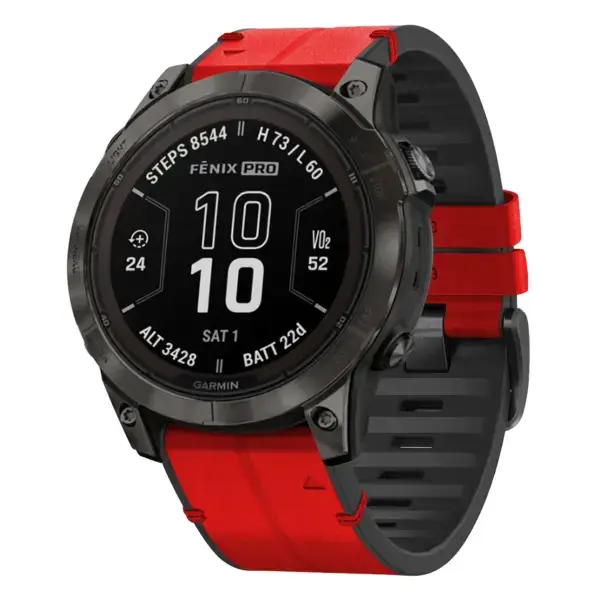 f7.g.r73a.6 Main Blaze StrapsCo Leather Hybrid Strap QuickFit 22 Watch Band for Garmin Fenix 7 & 7 Pro