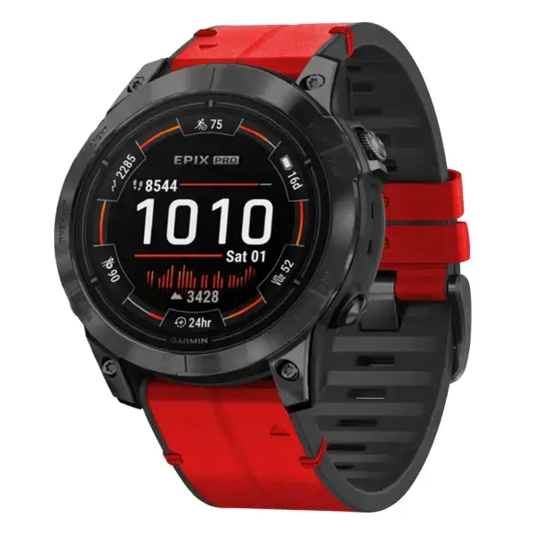 ep.g.r73a.6 Main Blaze StrapsCo Leather Hybrid Strap QuickFit 22 Watch Band for Garmin Epix Pro – 47mm