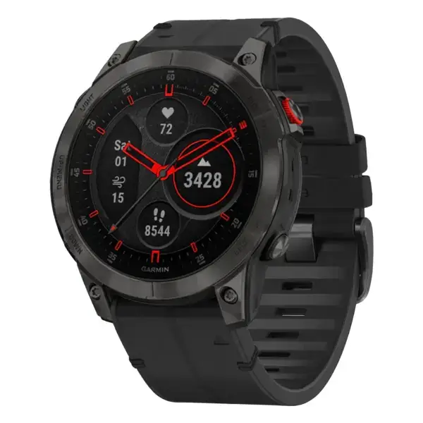 ep2.g.r73a.1 Main Obsidian StrapsCo Leather Hybrid Strap QuickFit 22 Watch Band for Garmin Epix Gen 2