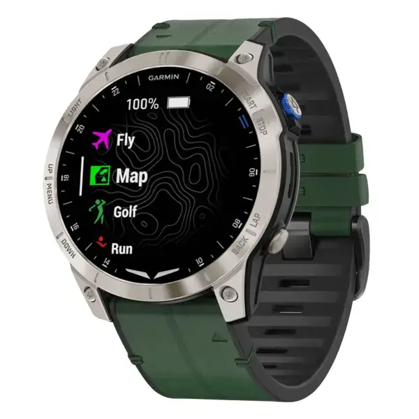 as70.g.r73a.11 Main Forest StrapsCo Leather Hybrid Strap QuickFit 22 Watch Band for Garmin Approach S70 – 47mm
