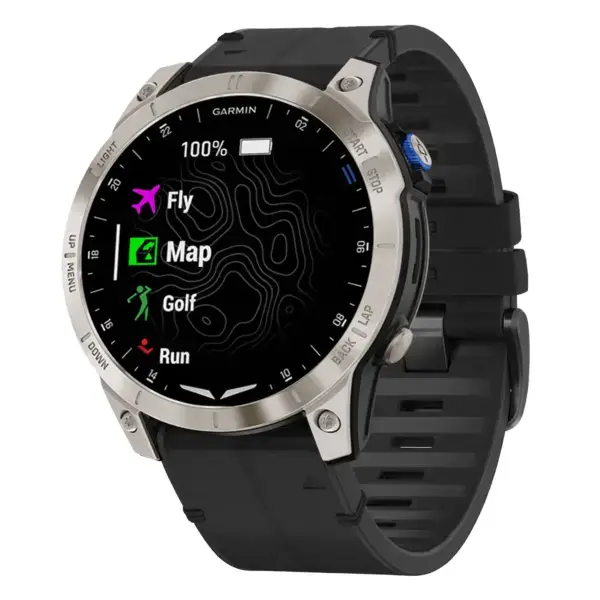 as70.g.r73a.1 Main Obsidian StrapsCo Leather Hybrid Strap QuickFit 22 Watch Band for Garmin Approach S70 – 47mm