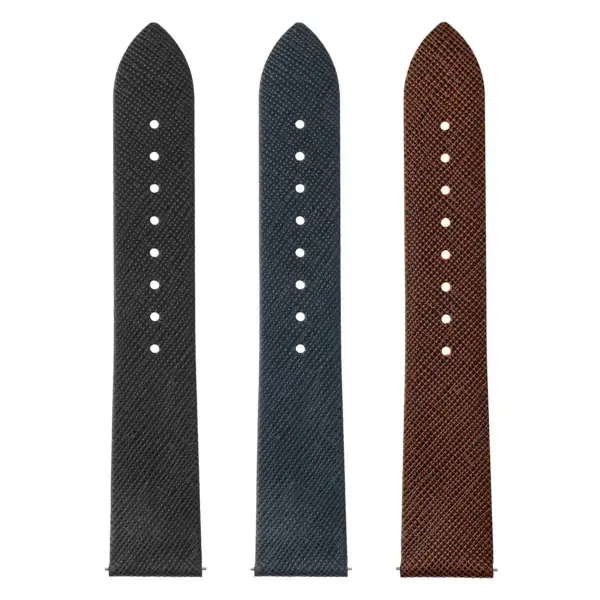 st39 All Colors StrapsCo Thinline Saffiano Leather Watch Band Strap 16mm 17mm 18mm 19mm 20mm 21mm 22mm