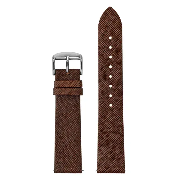 st39.2 Up Coffee StrapsCo Thinline Saffiano Leather Watch Band Strap 16mm 17mm 18mm 19mm 20mm 21mm 22mm